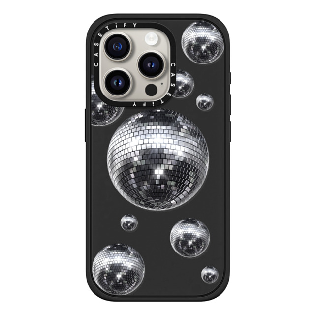 CASETiFY iPhone 15 Pro ケース マットブラック インパクトケース MagSafe対応 Monochrome,Y2K Y2K,Monochrome Disco Galaxy Father's Day CASETiFY iPhone 15 Pro ケース マットブラック インパクトケース MagSafe対応 Monochrome,Y2K Y2K,Monochrome Disco Galaxy Father's Day