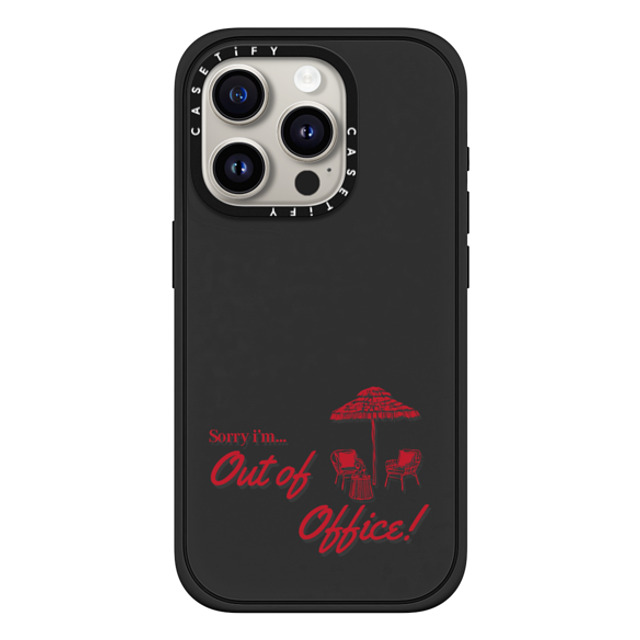 CASETiFY iPhone 15 Pro Case Matte Black Impact Case MagSafe Compatible OOO Message casetify_artist CASETiFY iPhone 15 Pro Case Matte Black Impact Case MagSafe Compatible OOO Message casetify_artist