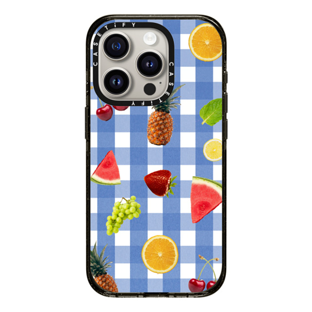 CASETiFY iPhone 15 Pro ケース ブラック インパクトケース MagSafe対応 Fruit Medley casetify_artist Back to School CASETiFY iPhone 15 Pro ケース ブラック インパクトケース MagSafe対応 Fruit Medley casetify_artist Back to School