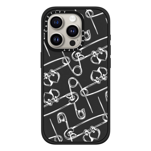 CASETiFY iPhone 15 Pro Case Matte Black Impact Case MagSafe Compatible Minimalism,Monochrome Monochrome,Minimalism Safety Hearts Back to School CASETiFY iPhone 15 Pro Case Matte Black Impact Case MagSafe Compatible Minimalism,Monochrome Monochrome,Minimalism Safety Hearts Back to School