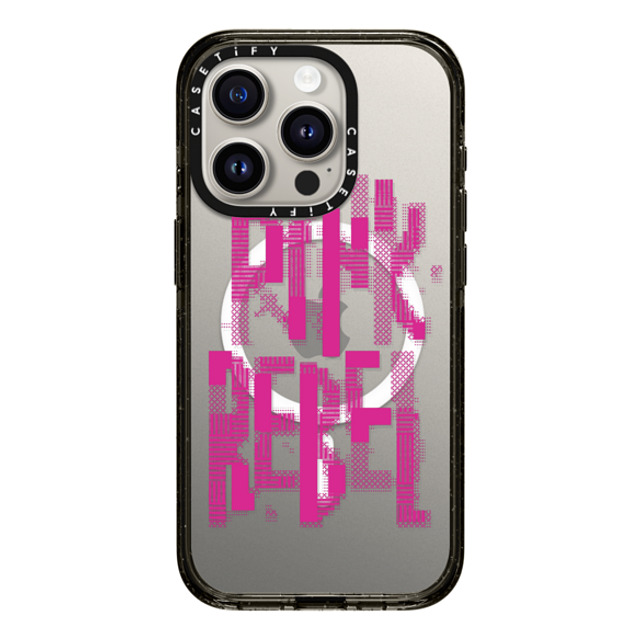 CASETiFY iPhone 15 Pro Case Black Impact Case MagSafe Compatible Typography,Y2K Y2K,Typography Pink Rebel Back to School CASETiFY iPhone 15 Pro Case Black Impact Case MagSafe Compatible Typography,Y2K Y2K,Typography Pink Rebel Back to School