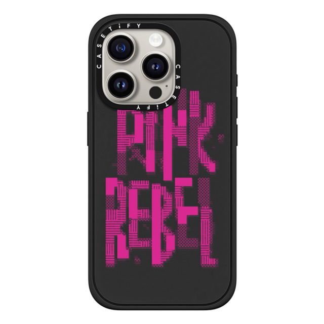 CASETiFY iPhone 15 Pro Case Matte Black Impact Case MagSafe Compatible Typography,Y2K Y2K,Typography Pink Rebel Back to School CASETiFY iPhone 15 Pro Case Matte Black Impact Case MagSafe Compatible Typography,Y2K Y2K,Typography Pink Rebel Back to School