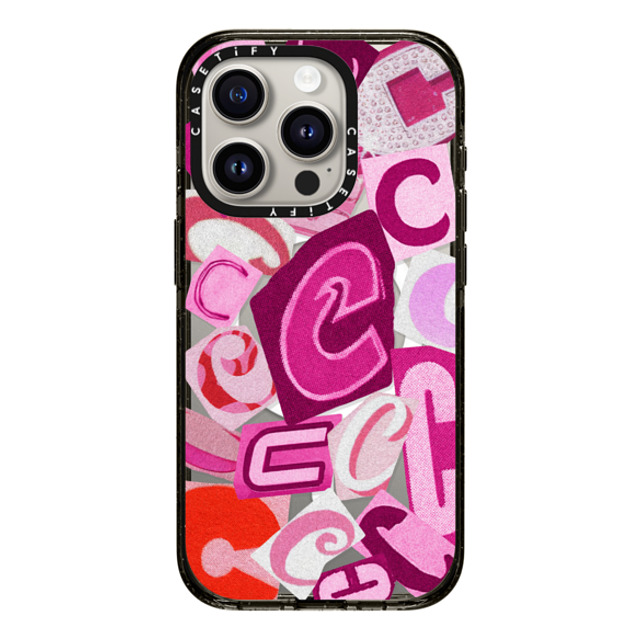 CASETiFY iPhone 15 Pro ケース ブラック インパクトケース MagSafe対応 Pop Art ポップアート C Collage Father's Day CASETiFY iPhone 15 Pro ケース ブラック インパクトケース MagSafe対応 Pop Art ポップアート C Collage Father's Day
