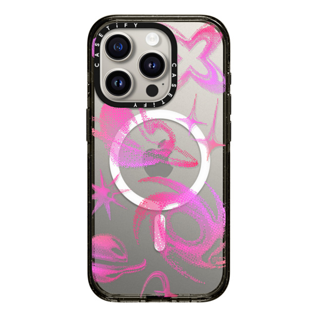 CASETiFY iPhone 15 Pro Case Black インパクトケース MagSafe対応 Star,Heart Heart,Star,Y2K Y2K Bitmap Father's Day CASETiFY iPhone 15 Pro Case Black インパクトケース MagSafe対応 Star,Heart Heart,Star,Y2K Y2K Bitmap Father's Day