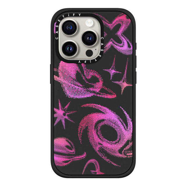 CASETiFY iPhone 15 Pro Case マットブラック インパクトケース MagSafe対応 Star,Heart Heart,Star,Y2K Y2K Bitmap Father's Day CASETiFY iPhone 15 Pro Case マットブラック インパクトケース MagSafe対応 Star,Heart Heart,Star,Y2K Y2K Bitmap Father's Day