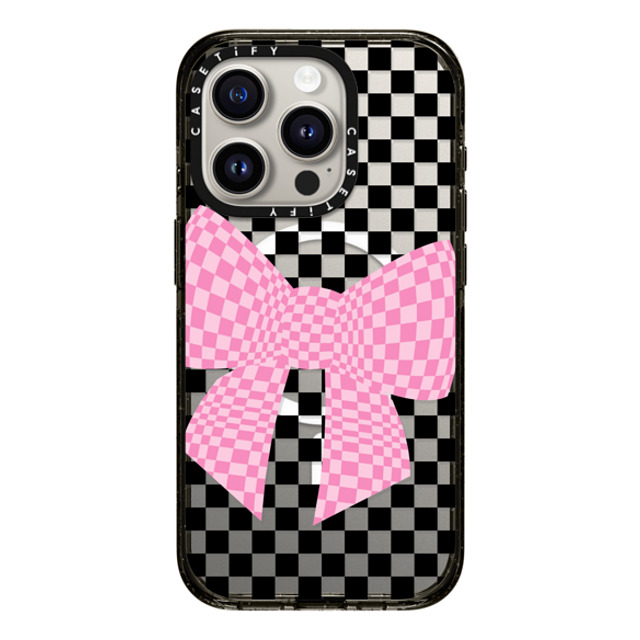 CASETiFY iPhone 15 Pro ケース ブラック インパクトケース MagSafe対応 Checkered,Ribbon Ribbon,Checkered Checkmate Bonita Father's Day CASETiFY iPhone 15 Pro ケース ブラック インパクトケース MagSafe対応 Checkered,Ribbon Ribbon,Checkered Checkmate Bonita Father's Day
