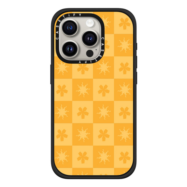 CASETiFY iPhone 15 Pro Case Matte Black Impact Case MagSafe Compatible Sun or Flower casetify_artist CASETiFY iPhone 15 Pro Case Matte Black Impact Case MagSafe Compatible Sun or Flower casetify_artist