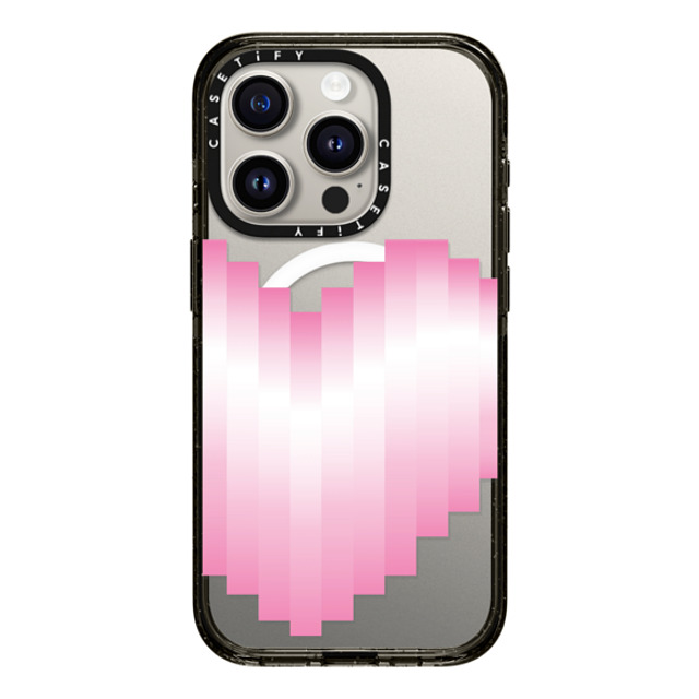 CASETiFY iPhone 15 Pro Case ブラック インパクトケース MagSafe対応 Heart Heart 8-beat Heart Mother's Day CASETiFY iPhone 15 Pro Case ブラック インパクトケース MagSafe対応 Heart Heart 8-beat Heart Mother's Day