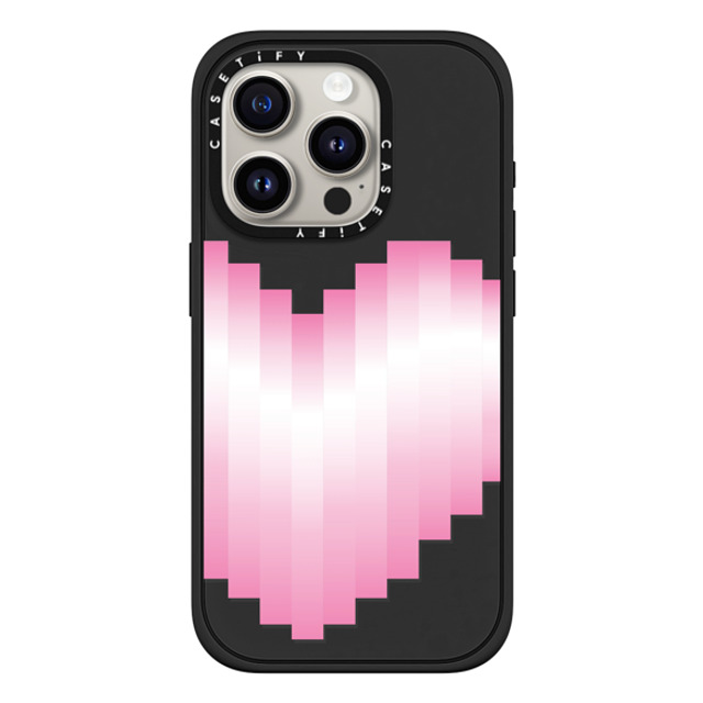 CASETiFY iPhone 15 Pro Case マットブラック インパクトケース MagSafe対応 Heart Heart 8-beat Heart Mother's Day CASETiFY iPhone 15 Pro Case マットブラック インパクトケース MagSafe対応 Heart Heart 8-beat Heart Mother's Day