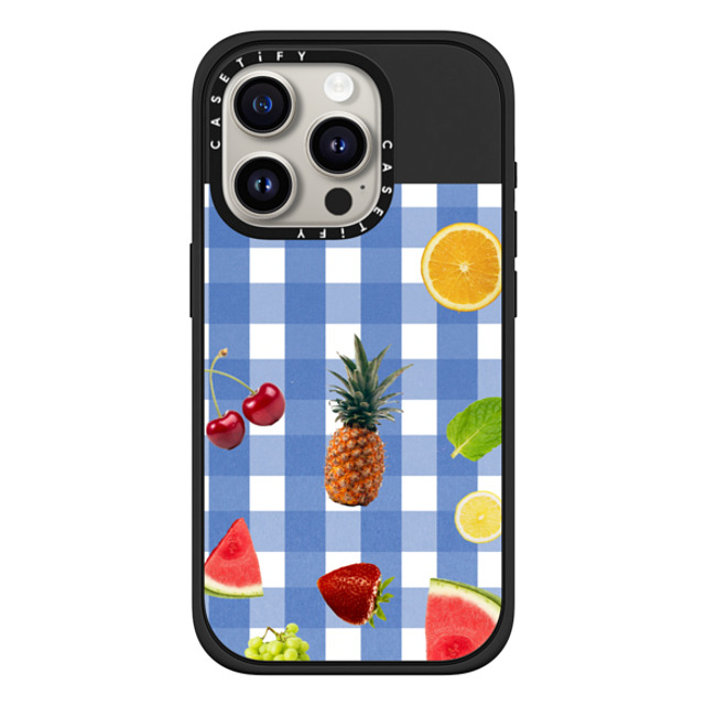 CASETiFY iPhone 15 Pro Case Matte Black Impact Case MagSafe Compatible Fruit Medley casetify_artist CASETiFY iPhone 15 Pro Case Matte Black Impact Case MagSafe Compatible Fruit Medley casetify_artist