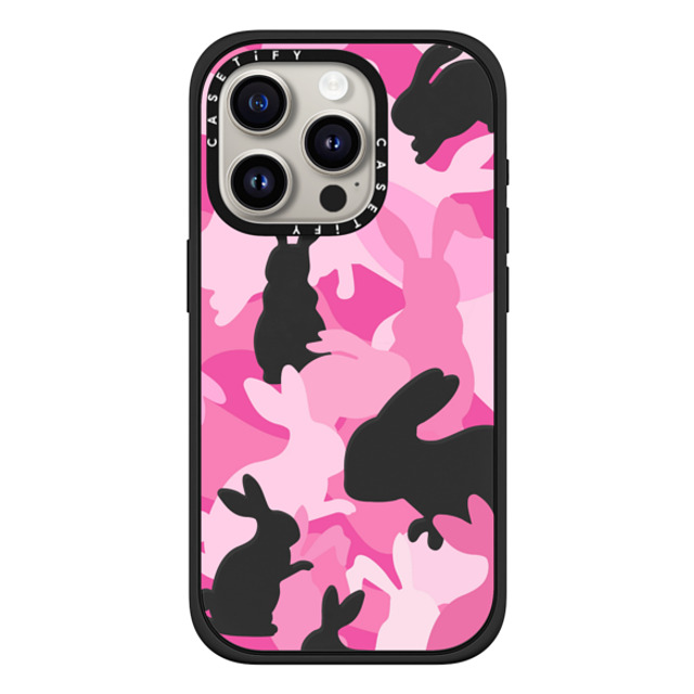CASETiFY iPhone 15 Pro ケース マットブラック インパクトケース MagSafe対応 Bunny Bunny Bunny Camo Father's Day CASETiFY iPhone 15 Pro ケース マットブラック インパクトケース MagSafe対応 Bunny Bunny Bunny Camo Father's Day