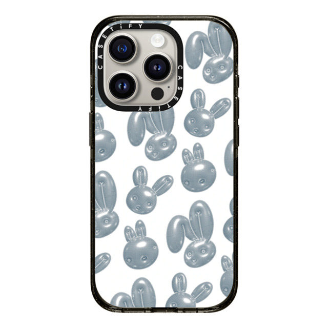 CASETiFY iPhone 15 Pro ケース ブラック インパクトケース MagSafe対応 Pixelated Bunny casetify_artist Father's Day CASETiFY iPhone 15 Pro ケース ブラック インパクトケース MagSafe対応 Pixelated Bunny casetify_artist Father's Day