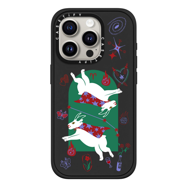 CASETiFY iPhone 15 Pro Case マットブラック インパクトケース MagSafe対応 Aries casetify_artist Father's Day CASETiFY iPhone 15 Pro Case マットブラック インパクトケース MagSafe対応 Aries casetify_artist Father's Day