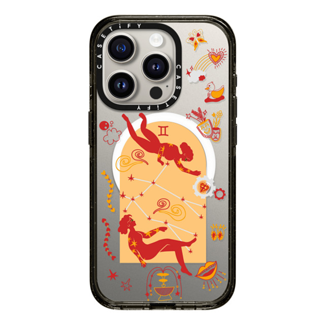 CASETiFY iPhone 15 Pro ケース ブラック インパクトケース MagSafe対応 Gemini casetify_artist Father's Day CASETiFY iPhone 15 Pro ケース ブラック インパクトケース MagSafe対応 Gemini casetify_artist Father's Day