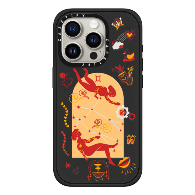 CASETiFY iPhone 15 Pro ケース マットブラック インパクトケース MagSafe対応 Gemini casetify_artist Father's Day CASETiFY iPhone 15 Pro ケース マットブラック インパクトケース MagSafe対応 Gemini casetify_artist Father's Day