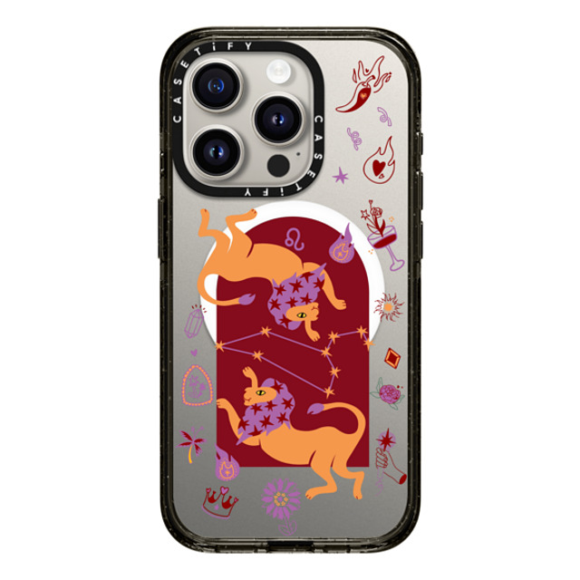 CASETiFY iPhone 15 Pro ケース ブラック インパクトケース MagSafe対応 Leo casetify_artist Father's Day CASETiFY iPhone 15 Pro ケース ブラック インパクトケース MagSafe対応 Leo casetify_artist Father's Day