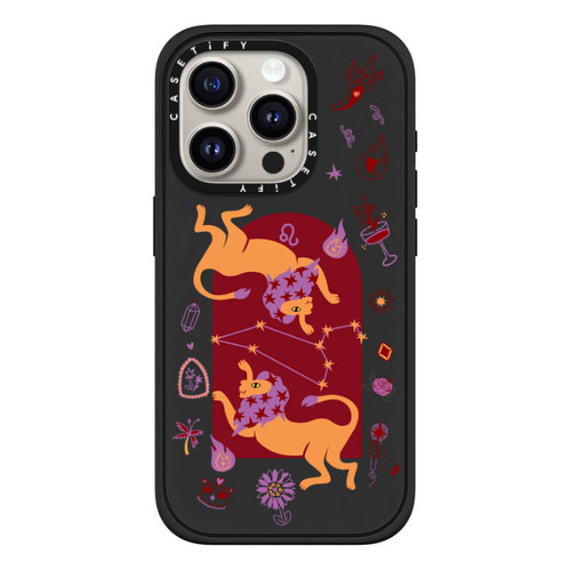 CASETiFY iPhone 15 Pro ケース マットブラック インパクトケース MagSafe対応 Leo casetify_artist Father's Day CASETiFY iPhone 15 Pro ケース マットブラック インパクトケース MagSafe対応 Leo casetify_artist Father's Day
