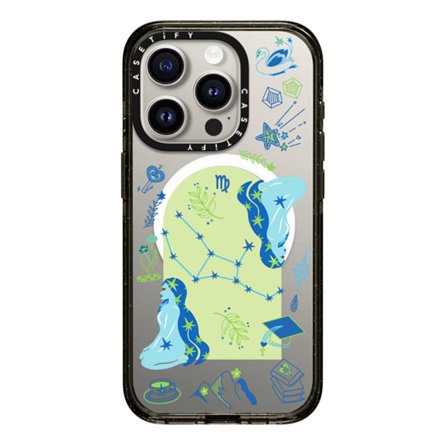 CASETiFY iPhone 15 Pro ケース ブラック インパクトケース MagSafe対応 Virgo casetify_artist Father's Day CASETiFY iPhone 15 Pro ケース ブラック インパクトケース MagSafe対応 Virgo casetify_artist Father's Day