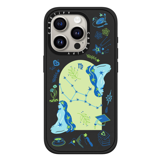 CASETiFY iPhone 15 Pro ケース マットブラック インパクトケース MagSafe対応 Virgo casetify_artist Father's Day CASETiFY iPhone 15 Pro ケース マットブラック インパクトケース MagSafe対応 Virgo casetify_artist Father's Day