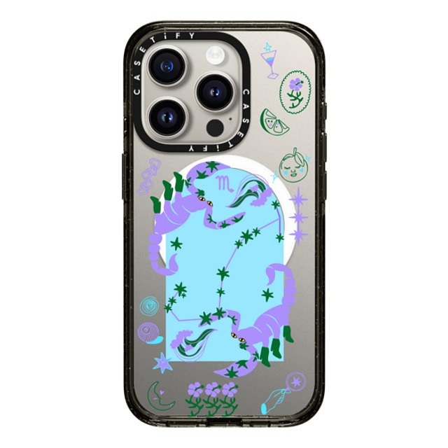 CASETiFY iPhone 15 Pro ケース ブラック インパクトケース MagSafe対応 Scorpio casetify_artist Father's Day CASETiFY iPhone 15 Pro ケース ブラック インパクトケース MagSafe対応 Scorpio casetify_artist Father's Day