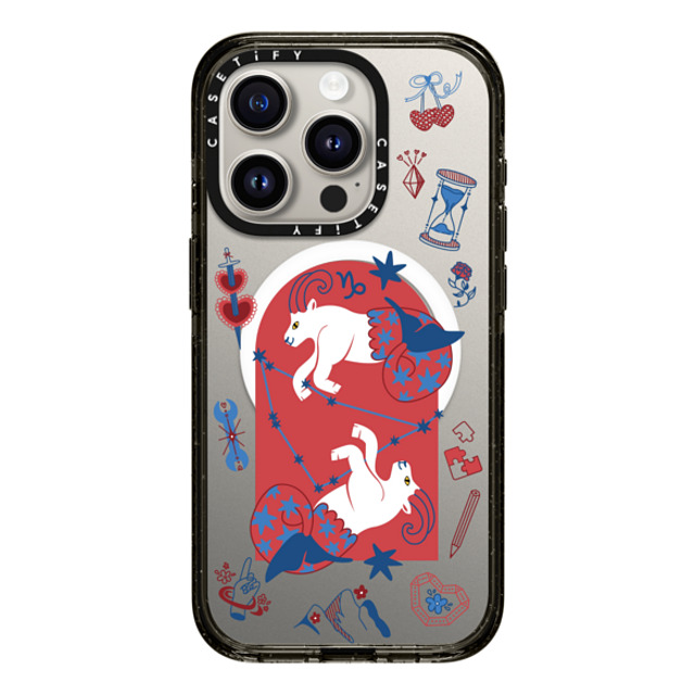 CASETiFY iPhone 15 Pro Case Black インパクトケース MagSafe対応 Capricorn casetify_artist Father's Day CASETiFY iPhone 15 Pro Case Black インパクトケース MagSafe対応 Capricorn casetify_artist Father's Day