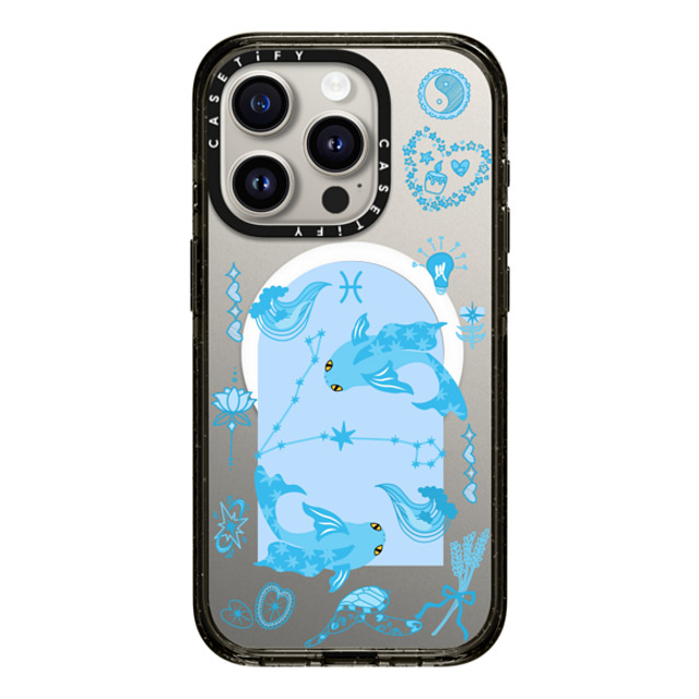 CASETiFY iPhone 15 Pro ケース ブラック インパクトケース MagSafe対応 Pisces casetify_artist Father's Day CASETiFY iPhone 15 Pro ケース ブラック インパクトケース MagSafe対応 Pisces casetify_artist Father's Day