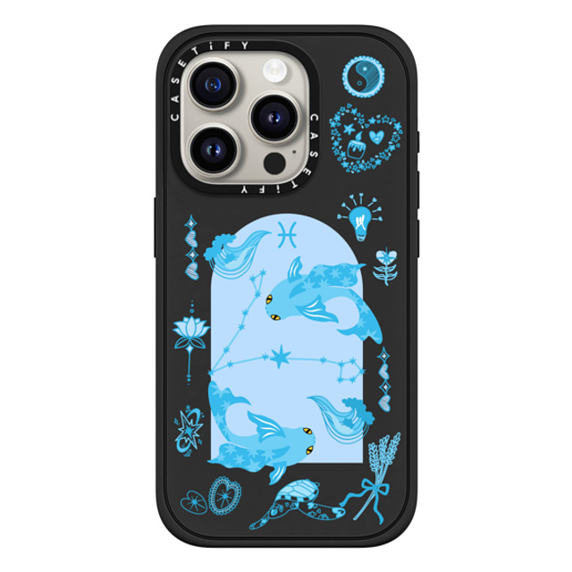 CASETiFY iPhone 15 Pro ケース マットブラック インパクトケース MagSafe対応 Pisces casetify_artist Father's Day CASETiFY iPhone 15 Pro ケース マットブラック インパクトケース MagSafe対応 Pisces casetify_artist Father's Day