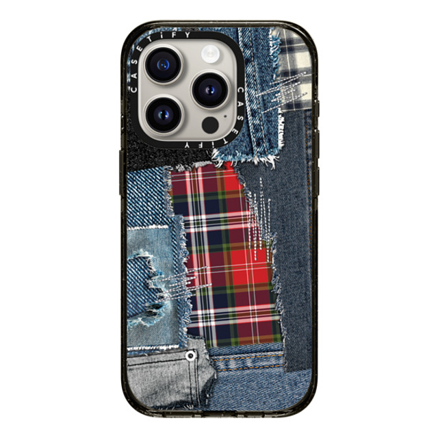 CASETiFY iPhone 15 Pro ケース ブラック インパクトケース MagSafe対応 Plaid Disorder Case casetify_artist Father's Day CASETiFY iPhone 15 Pro ケース ブラック インパクトケース MagSafe対応 Plaid Disorder Case casetify_artist Father's Day