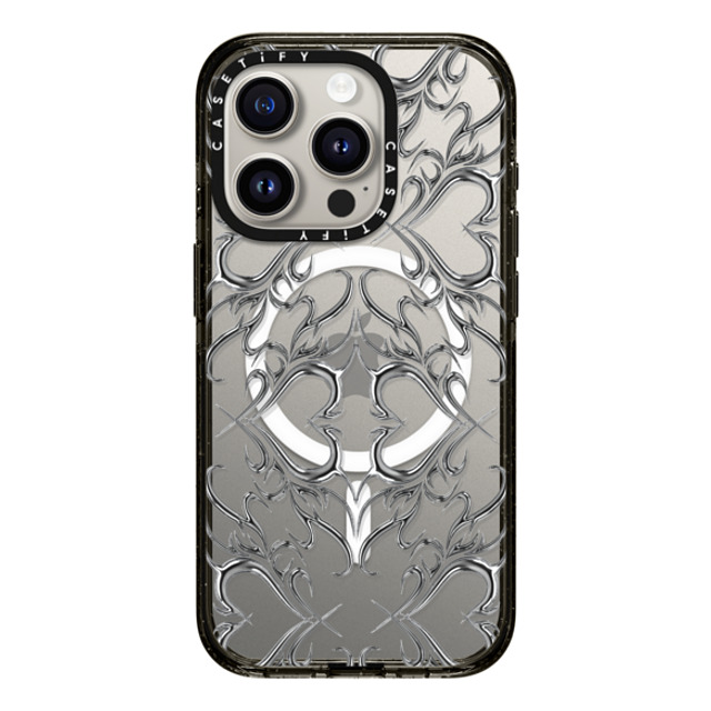 CASETiFY iPhone 15 Pro ケース ブラック インパクトケース MagSafe対応 Metallic Heart casetify_artist Back to School CASETiFY iPhone 15 Pro ケース ブラック インパクトケース MagSafe対応 Metallic Heart casetify_artist Back to School