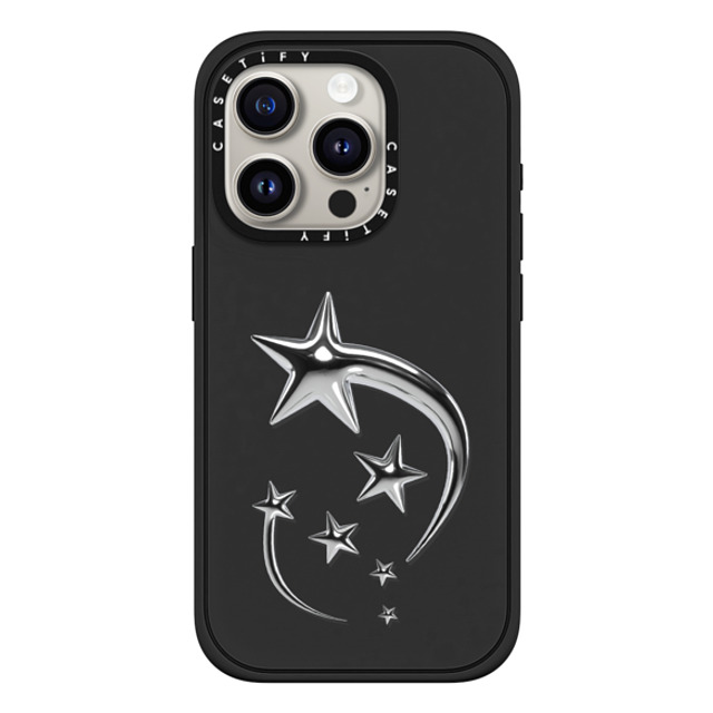 CASETiFY iPhone 15 Pro Case Matte Black Impact Case MagSafe Compatible Metallic Star casetify_artist Back to School CASETiFY iPhone 15 Pro Case Matte Black Impact Case MagSafe Compatible Metallic Star casetify_artist Back to School