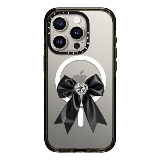 CASETiFY iPhone 15 Pro Case Black Impact Case MagSafe Compatible Black Satin Ribbon casetify_artist Back to School CASETiFY iPhone 15 Pro Case Black Impact Case MagSafe Compatible Black Satin Ribbon casetify_artist Back to School