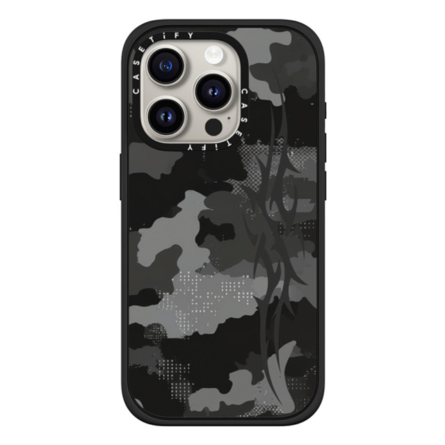 CASETiFY iPhone 15 Pro Case Matte Black Impact Case MagSafe Compatible Camo Crush casetify_artist Back to School CASETiFY iPhone 15 Pro Case Matte Black Impact Case MagSafe Compatible Camo Crush casetify_artist Back to School