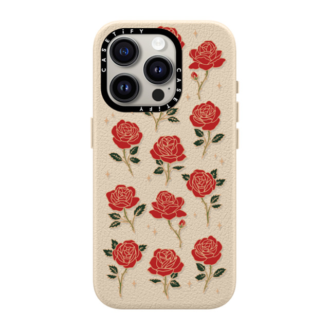 CASETiFY iPhone 15 Pro Case オートミルク ペブルケース MagSafe対応 Roses and Thorns casetify_artist CASETiFY iPhone 15 Pro Case オートミルク ペブルケース MagSafe対応 Roses and Thorns casetify_artist