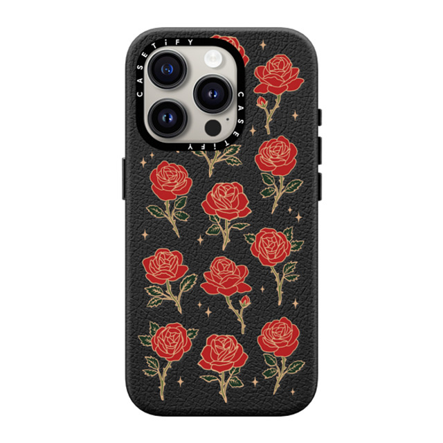 CASETiFY iPhone 15 Pro Case ジェットブラック ペブルケース MagSafe対応 Roses and Thorns casetify_artist Back to School CASETiFY iPhone 15 Pro Case ジェットブラック ペブルケース MagSafe対応 Roses and Thorns casetify_artist Back to School