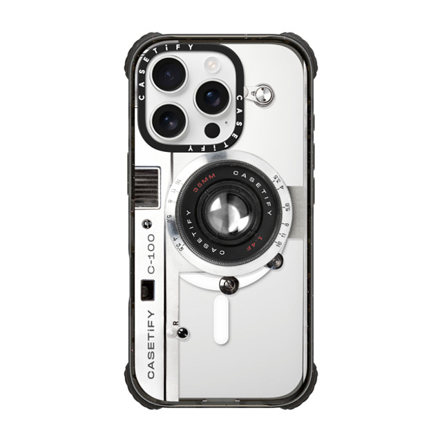 CASETiFY iPhone 16 Pro Case Black ウルトラ インパクトケース MagSafe 対応 カメラ Camera Case - Retro CASETiFY iPhone 16 Pro Case Black ウルトラ インパクトケース MagSafe 対応 カメラ Camera Case - Retro