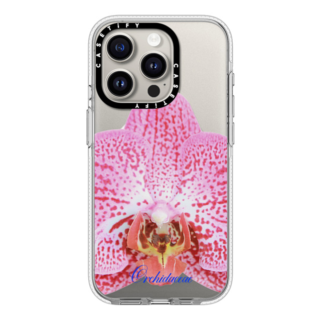 CASETiFY iPhone 15 Pro Case Clear Clear Case MagSafe Compatible Pink Orchid casetify_artist CASETiFY iPhone 15 Pro Case Clear Clear Case MagSafe Compatible Pink Orchid casetify_artist