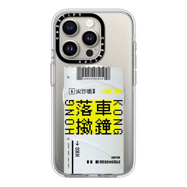 CASETiFY iPhone 15 Pro ケース クリア クリア ケース MagSafe対応 Ticket - Bus casetify_artist