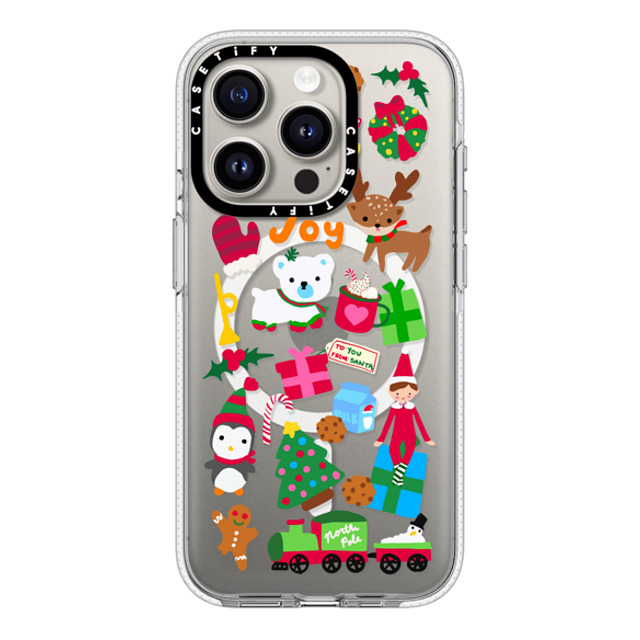 CASETiFY iPhone 15 Pro ケース クリア クリア ケース MagSafe対応 Holiday Cheer casetify_artist