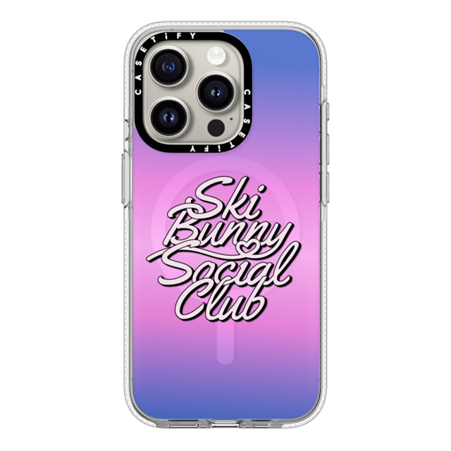 CASETiFY iPhone 15 Pro ケース クリア クリア ケース MagSafe対応 Ski Bunny Social Club casetify_artist