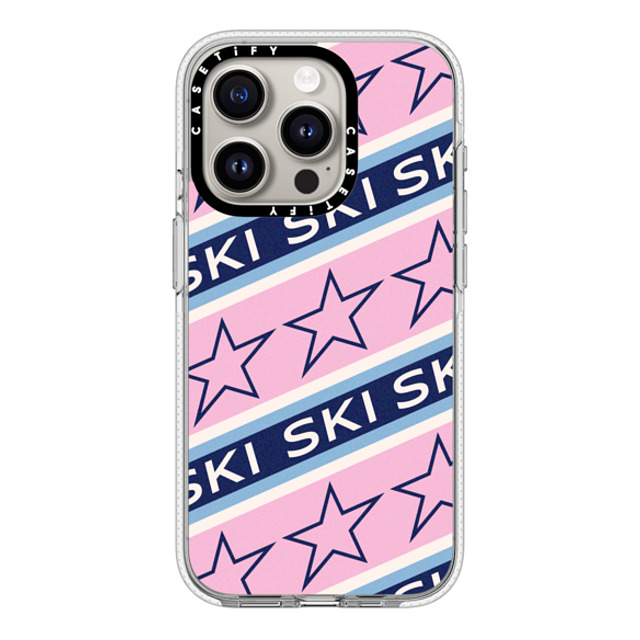 CASETiFY iPhone 15 Pro ケース クリア クリア ケース MagSafe対応 Ski Star Stripes casetify_artist