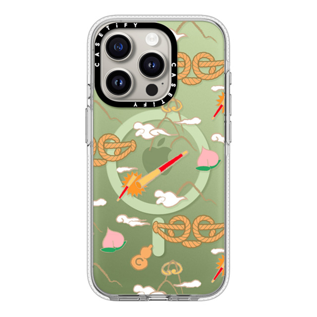 CASETiFY iPhone 15 Pro ケース クリア クリア ケース MagSafe対応 QI TIAN Case casetify_artist