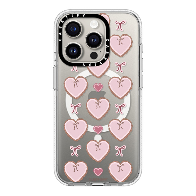 CASETiFY iPhone 15 Pro ケース Clear クリア ケース MagSafe対応 Sweetheart pattern case casetify_artist