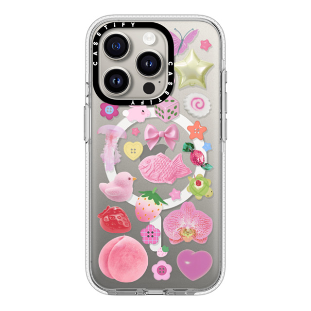 CASETiFY iPhone 15 Pro Case Clear Clear Case MagSafe Compatible Sweet Charmed Dreams casetify_artist CASETiFY iPhone 15 Pro Case Clear Clear Case MagSafe Compatible Sweet Charmed Dreams casetify_artist