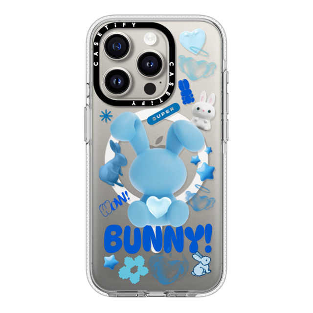 CASETiFY iPhone 15 Pro Case Clear Clear Case MagSafe Compatible Bunny Records casetify_artist CASETiFY iPhone 15 Pro Case Clear Clear Case MagSafe Compatible Bunny Records casetify_artist