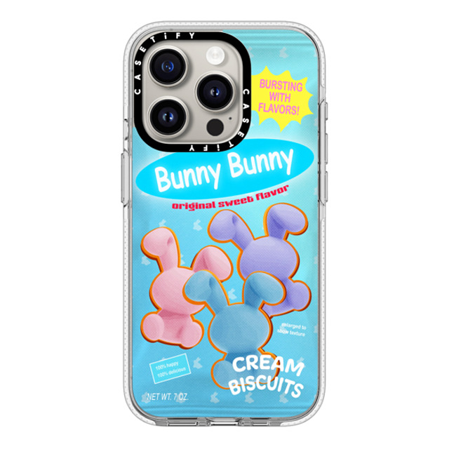 CASETiFY iPhone 15 Pro Case Clear Clear Case MagSafe Compatible Bunny Cream Biscuits casetify_artist CASETiFY iPhone 15 Pro Case Clear Clear Case MagSafe Compatible Bunny Cream Biscuits casetify_artist