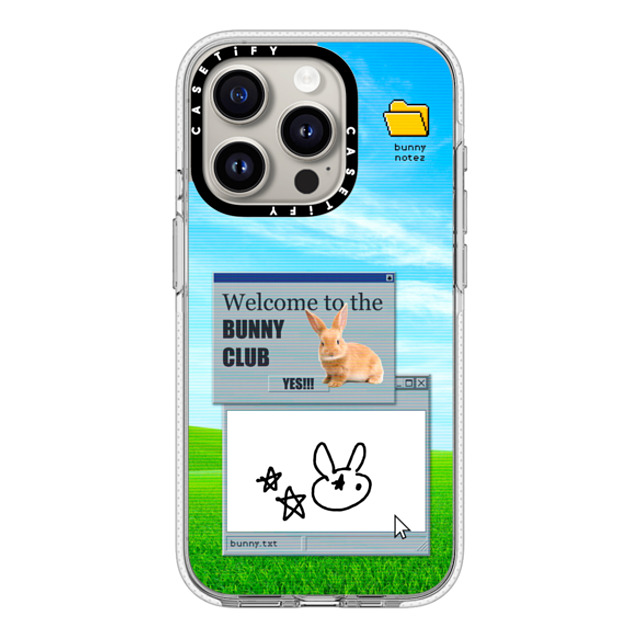 CASETiFY iPhone 15 Pro Case Clear Clear Case MagSafe Compatible Bunny Talk casetify_artist CASETiFY iPhone 15 Pro Case Clear Clear Case MagSafe Compatible Bunny Talk casetify_artist