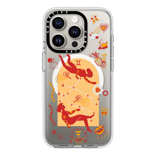 CASETiFY iPhone 15 Pro ケース クリア クリア ケース MagSafe対応 Gemini casetify_artist Back to School CASETiFY iPhone 15 Pro ケース クリア クリア ケース MagSafe対応 Gemini casetify_artist Back to School