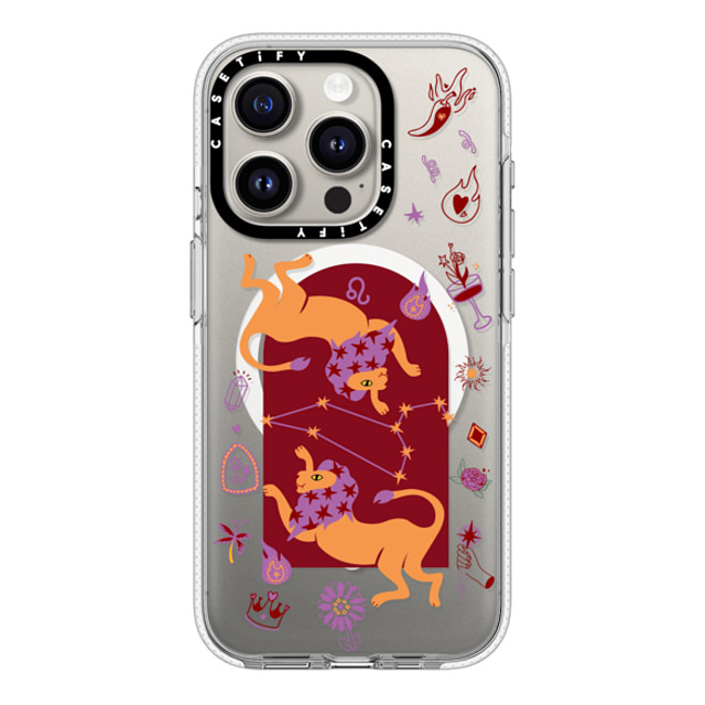 CASETiFY iPhone 15 Pro ケース クリア クリア ケース MagSafe対応 Leo casetify_artist Back to School CASETiFY iPhone 15 Pro ケース クリア クリア ケース MagSafe対応 Leo casetify_artist Back to School