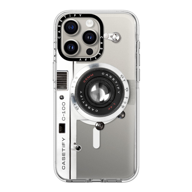 CASETiFY iPhone 15 Pro Max ケース クリア クリア ケース MagSafe対応 カメラ Camera Case - Retro