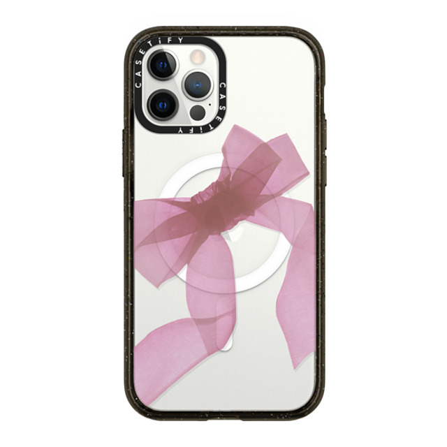 CASETiFY iPhone 12 Pro Case Black Impact Case MagSafe Compatible Ribbon,Cottagecore Ribbon,Cottagecore Pink Organza Ribbon Father's Day CASETiFY iPhone 12 Pro Case Black Impact Case MagSafe Compatible Ribbon,Cottagecore Ribbon,Cottagecore Pink Organza Ribbon Father's Day